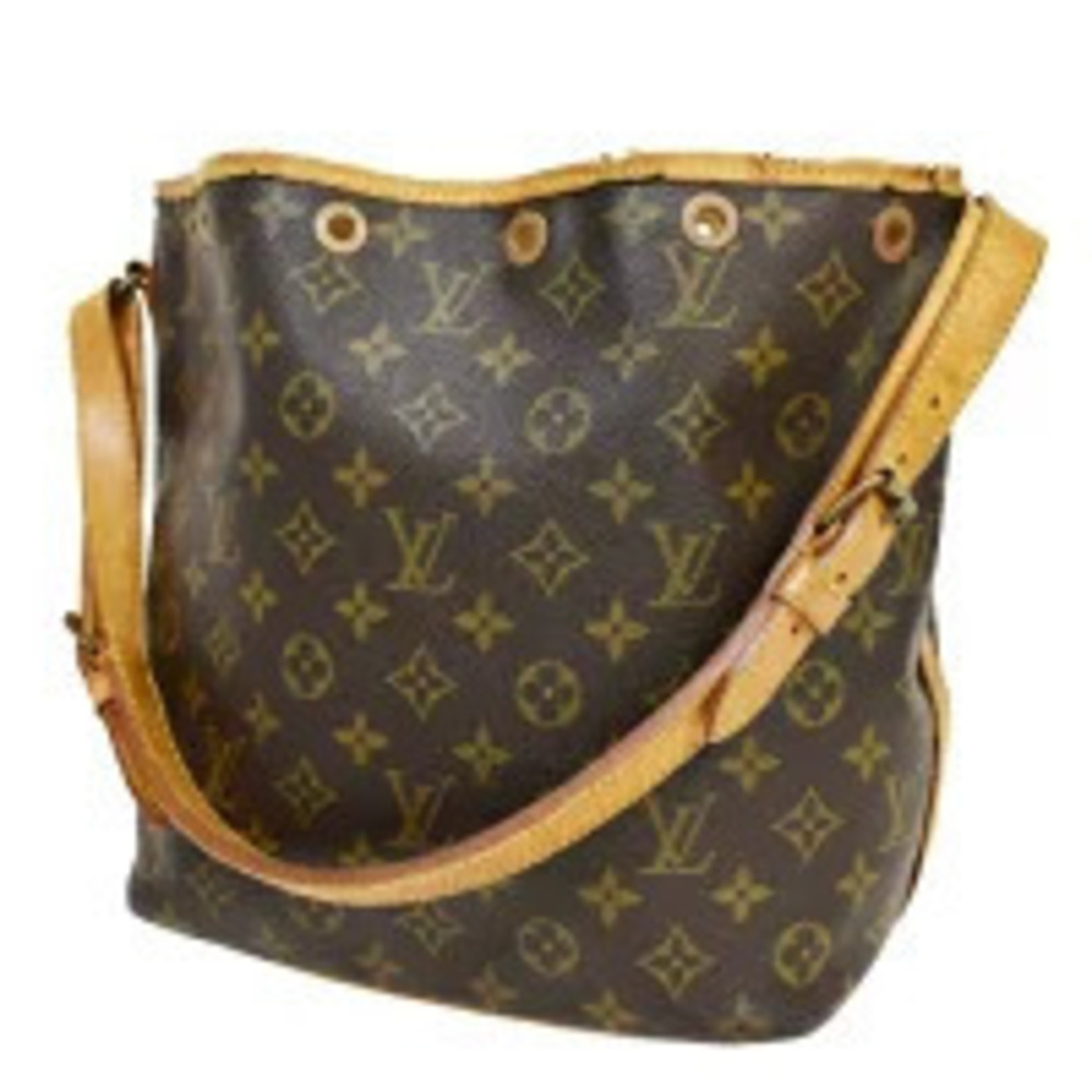 Louis Vuitton Noe Shoulder Bag Drawstring Monogram Leather